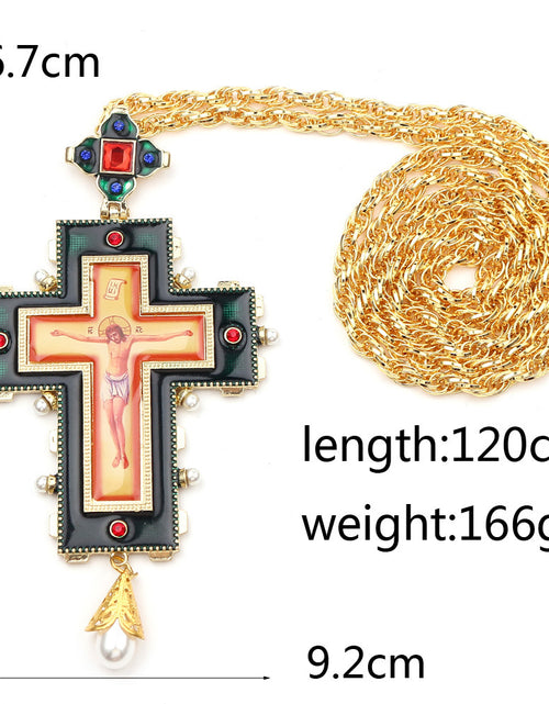 Load image into Gallery viewer, Jewelry Crown Tag Necklace Cross Pendant
