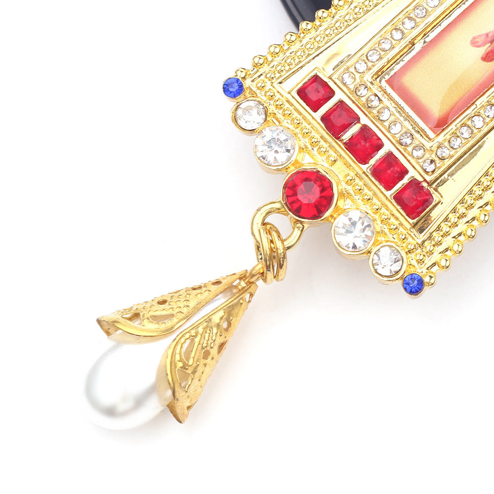 Jewelry Crown Tag Necklace Cross Pendant