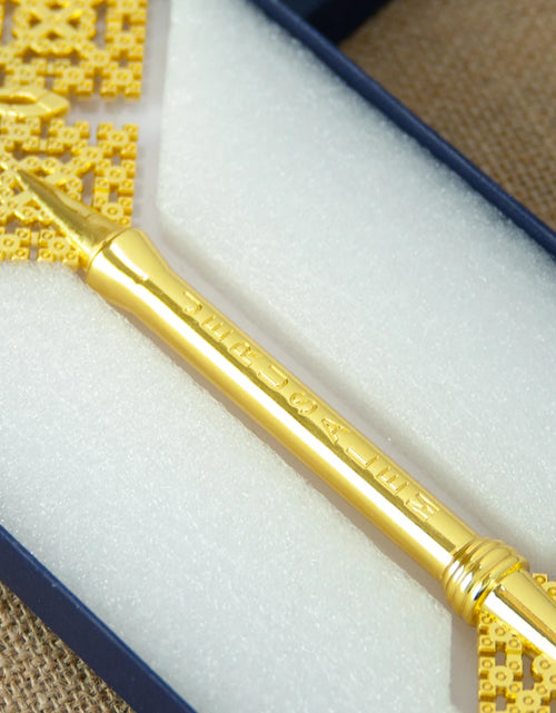 Load image into Gallery viewer, HT Orthodox Cross Jesus Religious Cross Christianity Religion Gift Small Hand Fit Gold Plated Cross for Church Prayer
