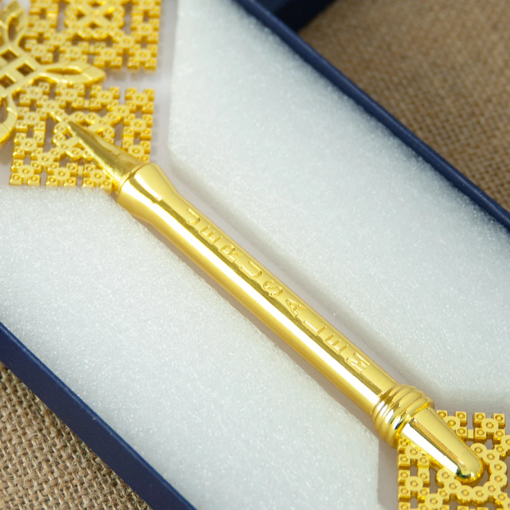 HT Orthodox Cross Jesus Religious Cross Christianity Religion Gift Small Hand Fit Gold Plated Cross for Church Prayer