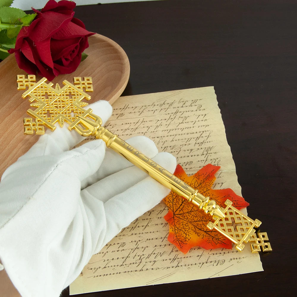 New Eastern Orthodox alloy cross family prayer item for easy carrying during church prayer ceremonies