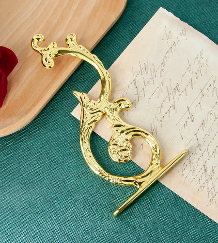 HT Chalice Orthodox Church Supplies Gold Engraved And Embossed Church Wall Hook Incense Burner Hook Set