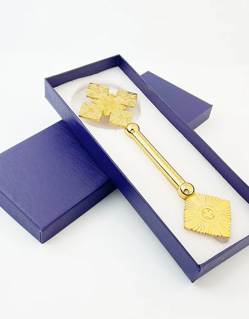 Load image into Gallery viewer, JERUSALEM Blessing Cross Jesus Cross The Orthodox Cross Handing Cross Gold Planting Direct Deal High Quality
