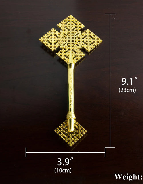 Load image into Gallery viewer, New Eastern Orthodox Church Prayer Ceremony Handheld Alloy Cross Family Wall Hanging Decoration
