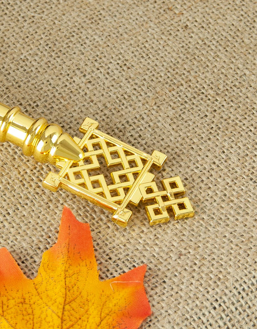 Load image into Gallery viewer, Religious Orthodox Ritual Father Pastor Hand Holding Cross Jerusalem Cross Gold Religious Gift Zinc Alloy Gold Plated Cross
