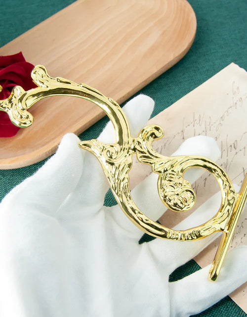 Load image into Gallery viewer, HT Chalice Orthodox Church Supplies Gold Engraved And Embossed Church Wall Hook Incense Burner Hook Set
