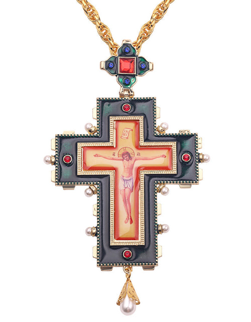 Load image into Gallery viewer, Jewelry Crown Tag Necklace Cross Pendant
