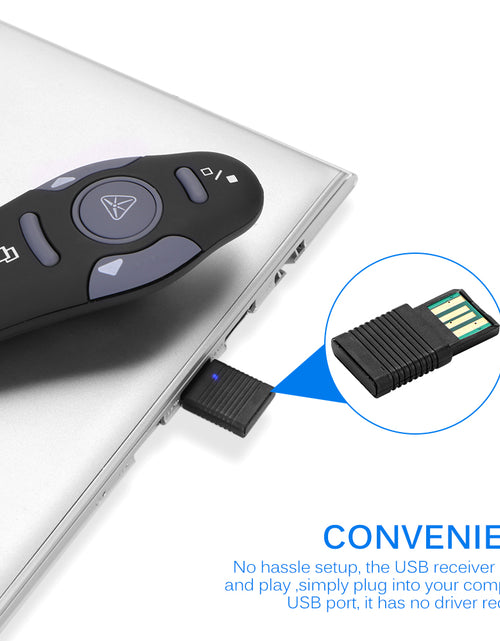 Load image into Gallery viewer, Wireless Presenter with Red Laser Pointers Pen USB
